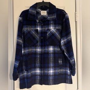 Blue Plaid Shacket